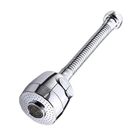 Prelungitor/adaptor flexibil universal pentru robinet bucatarie sau baie, 2 moduri lucru, inox, LikeStore