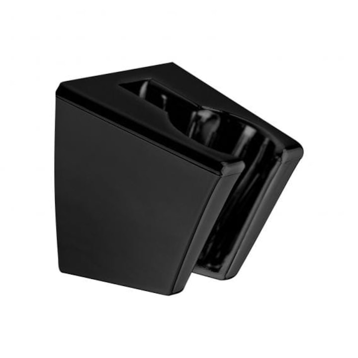 Suport negru pentru cabina de dus, SOTBE, LARK BLACK HOL 5, materiale robuste, rezistent la rugina, consum redus de apa