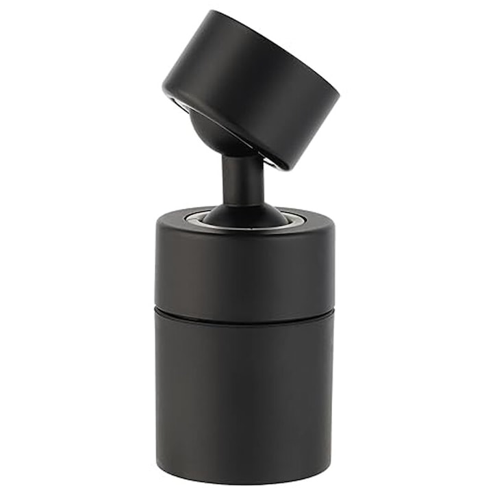 Aerator apa dublu - pivotant cu cot, Amtok, Functie economizor, filtrare, Miez de supapa din cupru, 65X27mm, Doua moduri dus/bule, Cupru, Negru