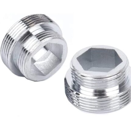 Set de 2 adaptoare pentru robinet bucatarie, Metal, Argintiu
