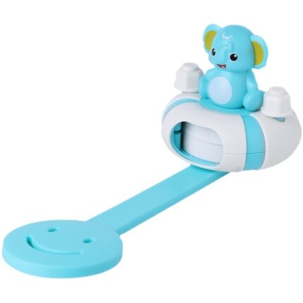 Extensor robinet pentru copii, Model elefant, Silicon, Albastru