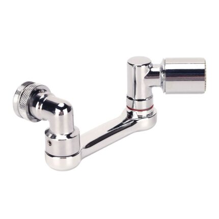 Extensie Robinet Rotativa 1080° SIKS, Prelungitor pentru Baterie Chiuveta Baie sau Bucatarie, Pivotant In Orice Directiei, Economizor Apa Integrat, Metal