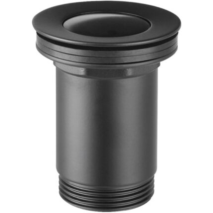 Ventil lavoar click-clack din alama cu preaplin Ferro S283-BL-B 1 1/4", garnituri EPDM/NBR, negru, ventil, dop, garnituri