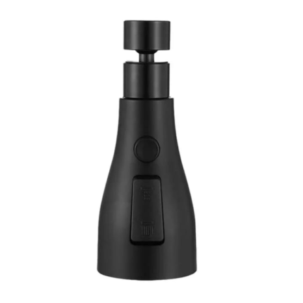 Aerator universal pentru robineti, Zola®, complet rotativ, 2 tipuri de fluxuri, reduce consumul de apa cu 70%, 14x5x2.2 cm, negru