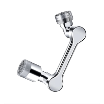 Prelungitor Baterie Chiuveta cu Brat Rotativ In Orice Directie, Economizor Apa Integrat, Otel Inoxidabil, 9.5 cm, Luxer