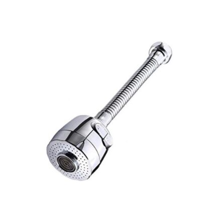 Adaptor flexibil universal pentru robinet bucatarie sau baie, 2 moduri, 360 grade, 13cm, SanHome®