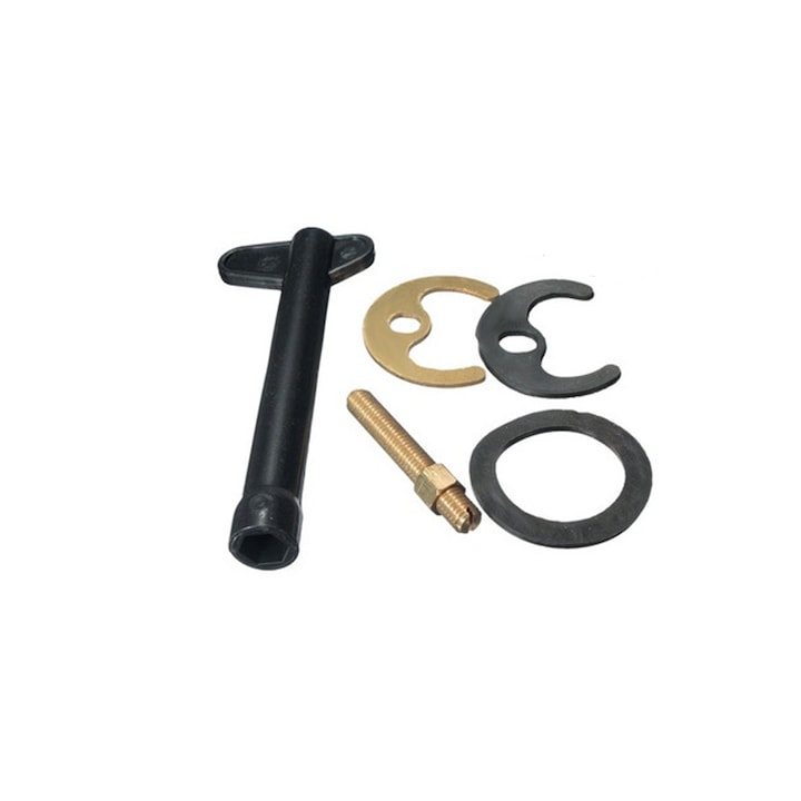 Kit montare baterii sanitare, Sunmostar, Plastic/Cauciuc/Cupru, Negru/Auriu
