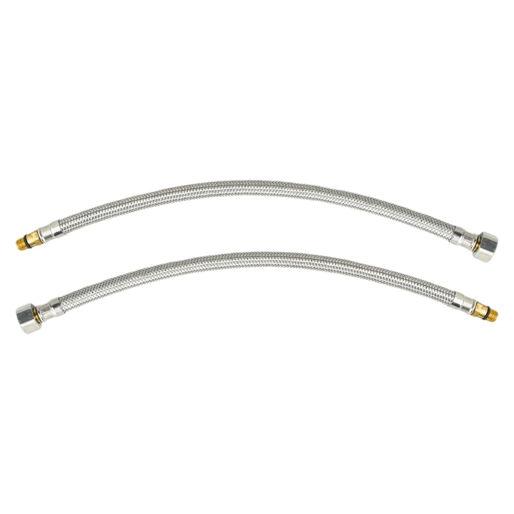 Furtunuri de conectare pentru robinete, SOTBE, 50cm, 2 buc, materiale robuste, rezistent la rugina, consum redus de apa