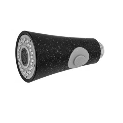 Para pentru baterie cu dus extractibil, granit negru, 2 functii