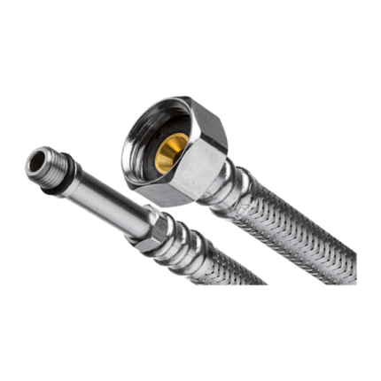 Racord flexibil monocomanda cu tesatura inox D 1/2'' l 50 cm si adaptor lung