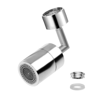 Aerator robinet, SIPENOUGH, ABS/Cupru, 2 Moduri curgere, Argintiu