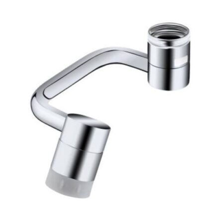 Extensie Robinet Rotativa Metalic, Universal, Rotatie de 1080°, Functie de Economisire a Apei, Doua Moduri Dus si Bule, Inox