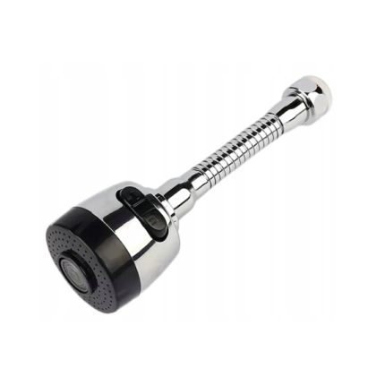 Duza pentru bateria de chiuveta, Zola®, plastic, rotatie 360 grade, 17 cm, argintiu