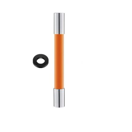 Prelungitor flexibil universal pentru baterie sanitara, modern, inox, 30 cm, portocaliu