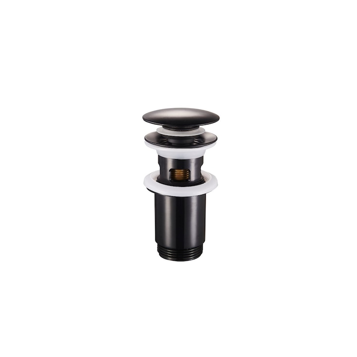 Ventil lavoar, Radinavico, click-clack, ABS, negru