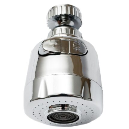 Aerator pentru baterie cu 2 functii, AQUAPARTS, Crom, Argintiu
