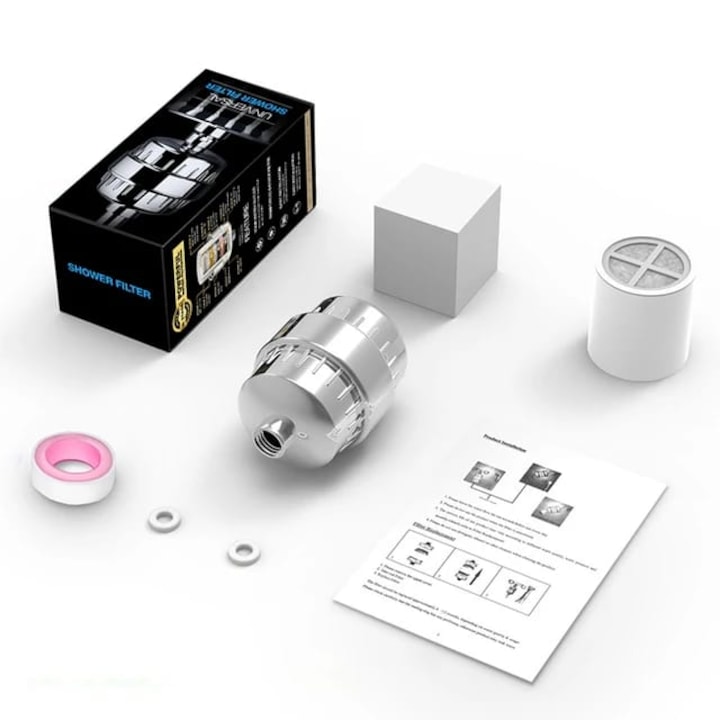 Set Filtru de Apa pentru Dus, MOOD ( BE AUTHENTIC ), 20 Stagii, cu 2 Cartuse incluse