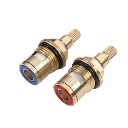 Supape de schimb universale pentru robinet, Alama/Ceramica, M4, 24x48.5mm, Auriu