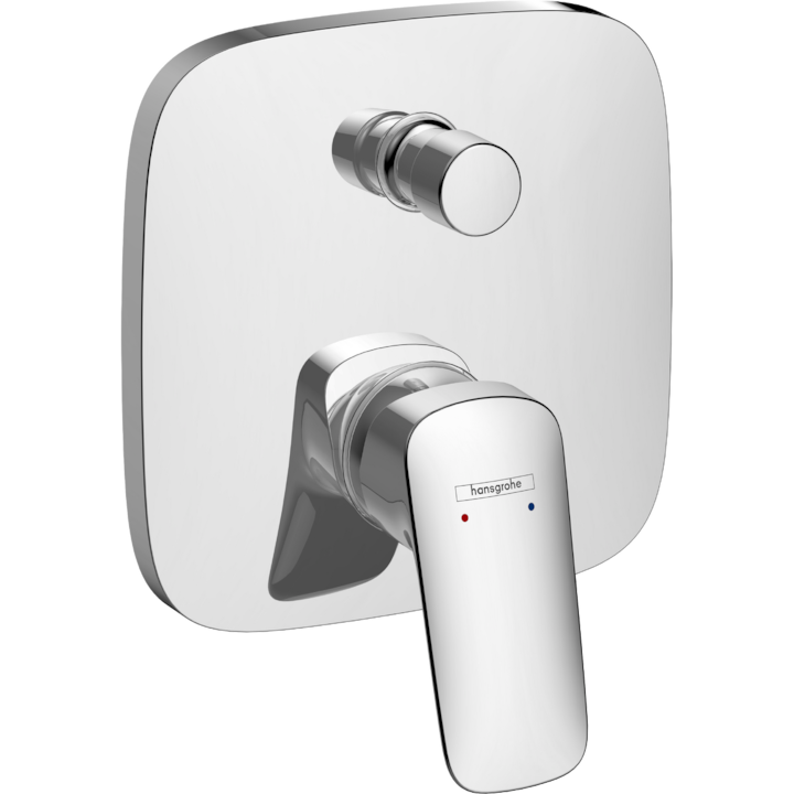 Unitate de comanda baterie incastrata cada Hansgrohe Logis, crom, necesita corp incastrat cod 1800180
