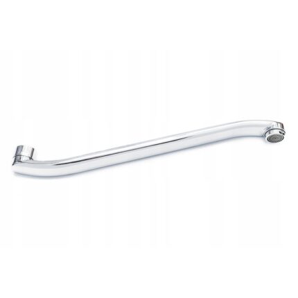 Pipa baterie chiuveta bucatarie, Aquaparts, Inox, 39.5 cm, Crom