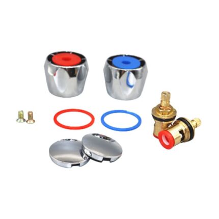 Set 2 cartuse de robinet de schimb, Sunmostar, Aliaj de zinc, Argintiu