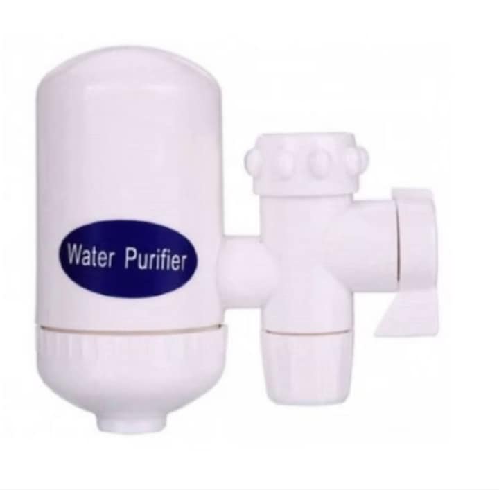 Set Filtru pentru apa curenta Water Purifier, tip robinet, carbune activ si 2 cartuse rezerva, U.A
