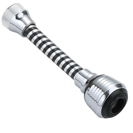 Extensie Aerator / Perlator pentru Robinetul de Bucatarie si Baie, Flexibil 360° cu Filtru
