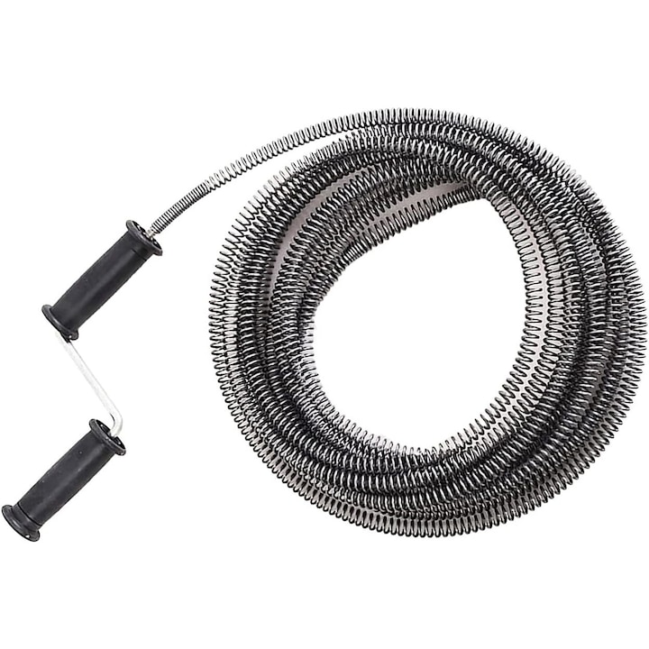 Sonda profesionala pentru teava pentru chiuveta, Plastic/Metal, 5 m, Gri
