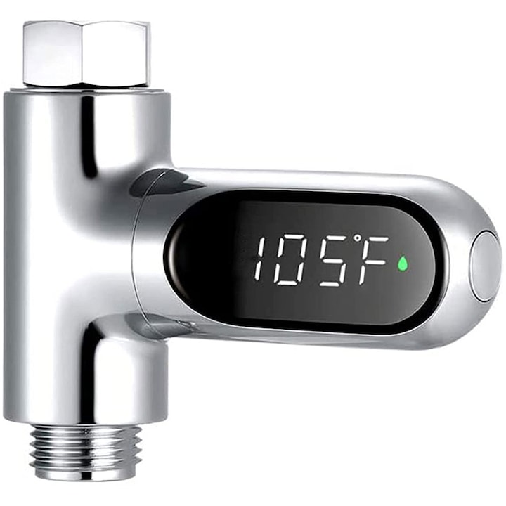Termometru Digital pentru Apa 0-100°C, YWX, cu Afisare LED, Argintiu