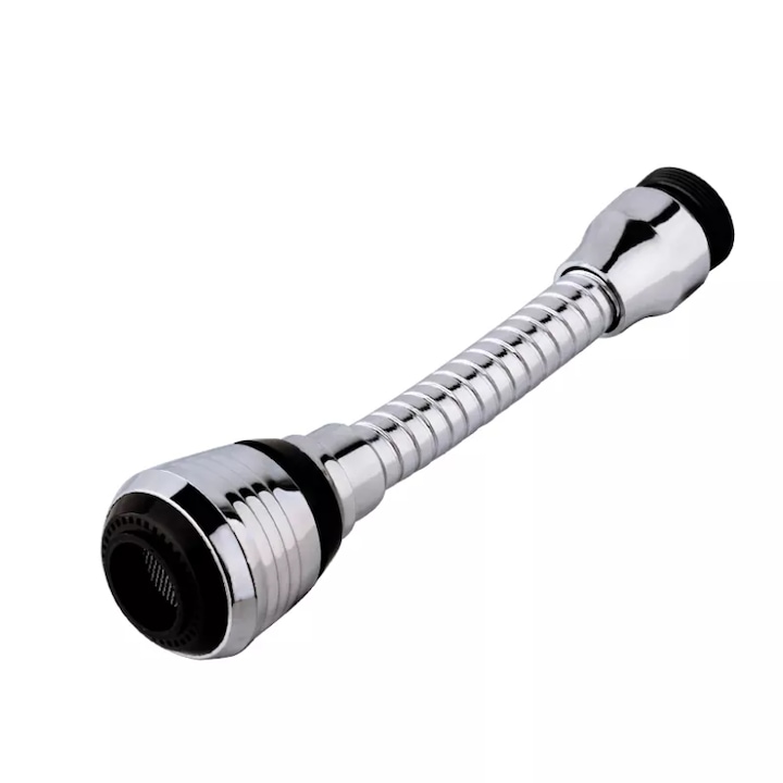 Extensie universala pentru robinet, racord flexibil, inox, 360 grade
