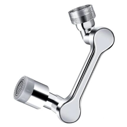 Extensie Baterie Chiuveta DAVIDAMI CONCEPT® Adaptor cu Brat Reglabil 1080° in orice Directie si Functie de Economisire a Apei, Otel Inoxidabil