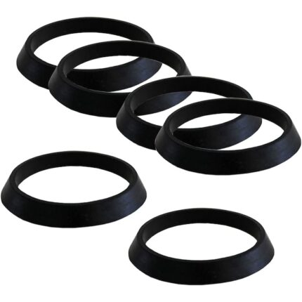 Set garnituri etansare pentru chiuveta QttvbTna, 6 piese, cauciuc, 45x31x2mm/43mm