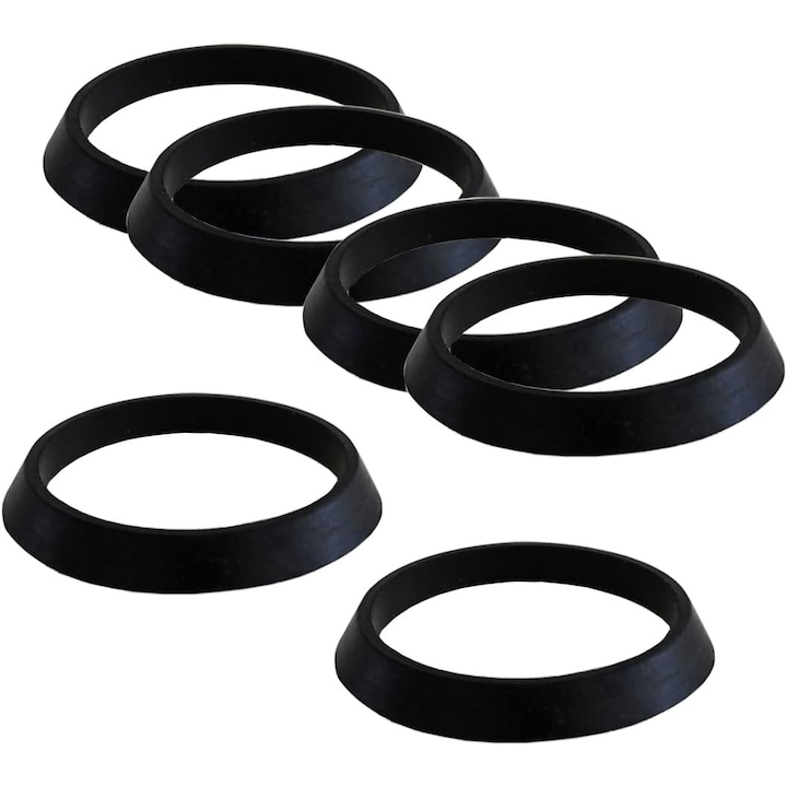 Set garnituri etansare pentru chiuveta QttvbTna, 6 piese, cauciuc, 45x31x2mm/43mm