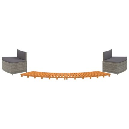 Carcasa eleganta pentru cada cu hidromasaj de culoare gri si dimensiuni 73/110 x 45 x 55 cm