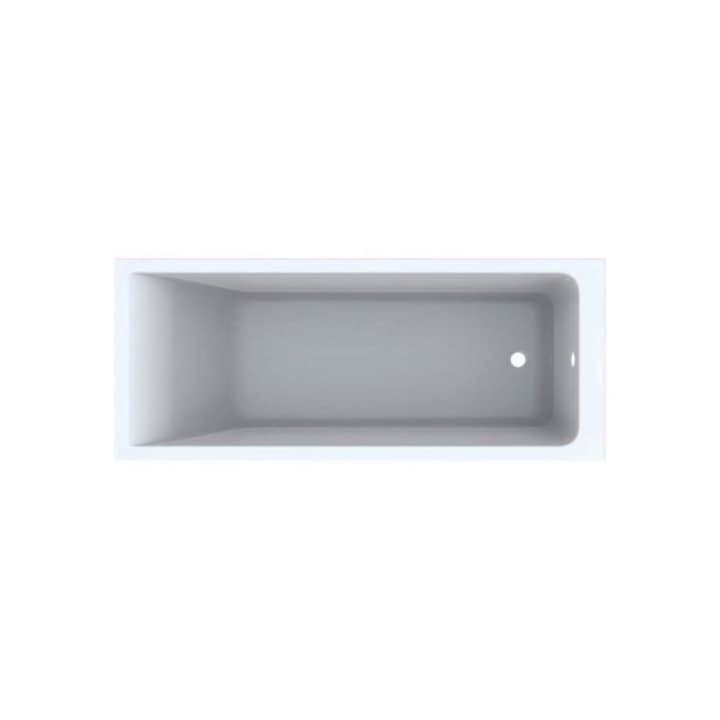 Cada baie rectangulara, Geberit, Selnova Square,170x70cm, cu picioare, alba