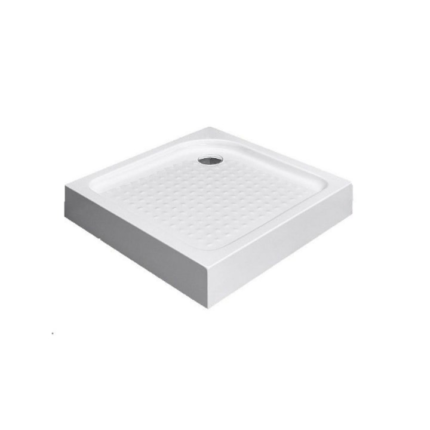 Cadita de dus,Tempo Line,patrata,80 X 80 cm,Acril,Amprenta antiderapanta