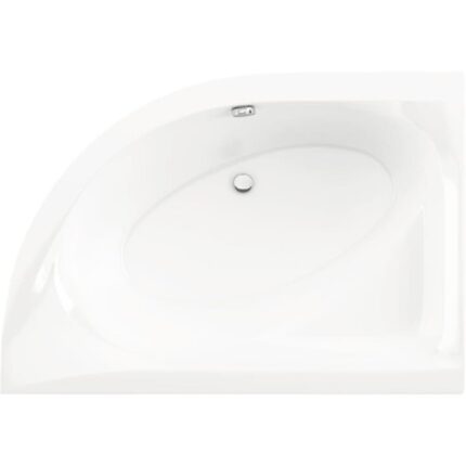 Cada de Baie Asimetrica pe Colt Radaway Mistra, 110x170x50,5 cm, Colt, Dreapta, Acril, Alb, WA1-07-170X110P