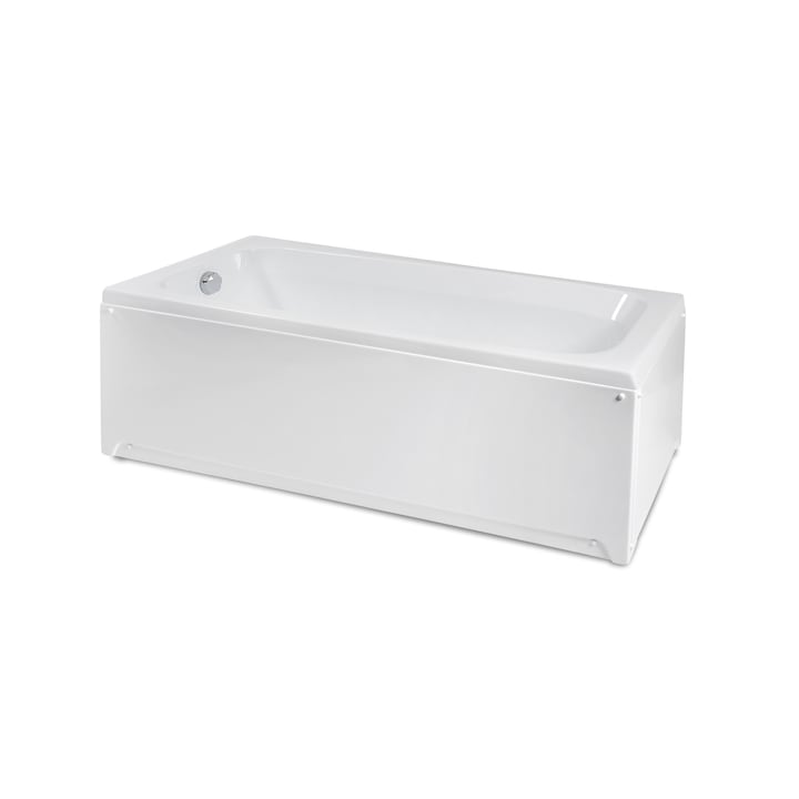 Cada baie 1500x700 Mikass echipata cu masca frontala, suport cadru H si sifon automat