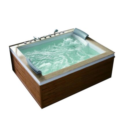 Cada cu hidromasaj SPA-0502 Zebrano, cu incalzitor, 1800 x 1500 x 700 mm, acril sanitar antibacterian