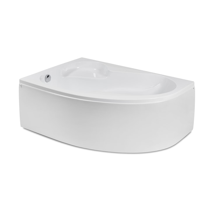 Cada baie 1500x1000 SATURN echipata cu masca frontala, suport cadru H si sifon automat