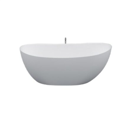 Cada de baie freestanding din compozit fara kit preaplin 1560 x 760 x 625 Elsa alb lucios