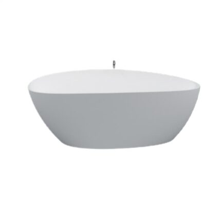 Cada de baie freestanding din compozit cu kit preaplin 1680 x 760 x 615 Giulia alb lucios