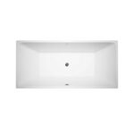 Cada freestanding dreapta din acril CALYPSO 170*80cm