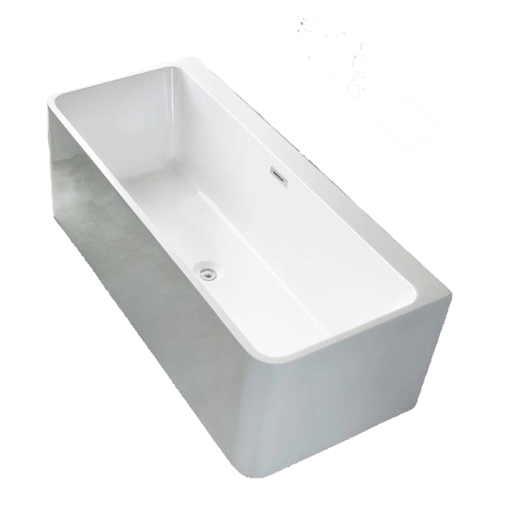 Cada baie din acril, freestanding, de perete Florida, alb