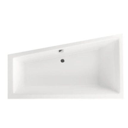 Cada de Baie Asimetrica pe Colt Radaway Palea,160x95x45 cm, Colt Stanga, Acril, Alb, WA1-47-160x095L