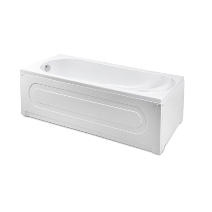 Cada baie 1800x800 HERCULES echipata cu masca frontala, suport cadru H si sifon automat