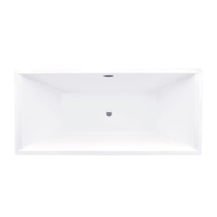 Cada baie freestanding, rectangulara, Theia, acril, alb, 178 x 80 x 58 cm