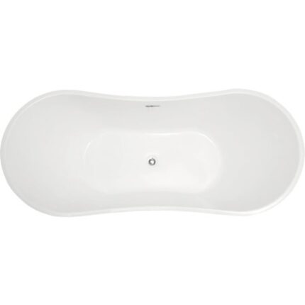 Cada de Baie Ovala Freestanding Curbat Max, 180x72x71 cm, Acril, Alb, FR13
