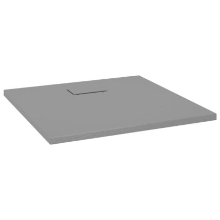 Cada de dus Zakito Europe, 80 x 80 x 2.6 cm, Antiderapanta, Rezistenta la impact, Gri
