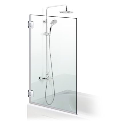 Paravan cada Ravana ® Mobil Inox, cu balama automata180°, sticla clara, securizata, 70x140 cm